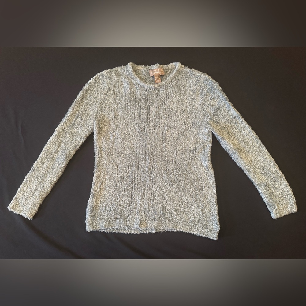 Norton McNaughton Shimmering Light Blue Sweater